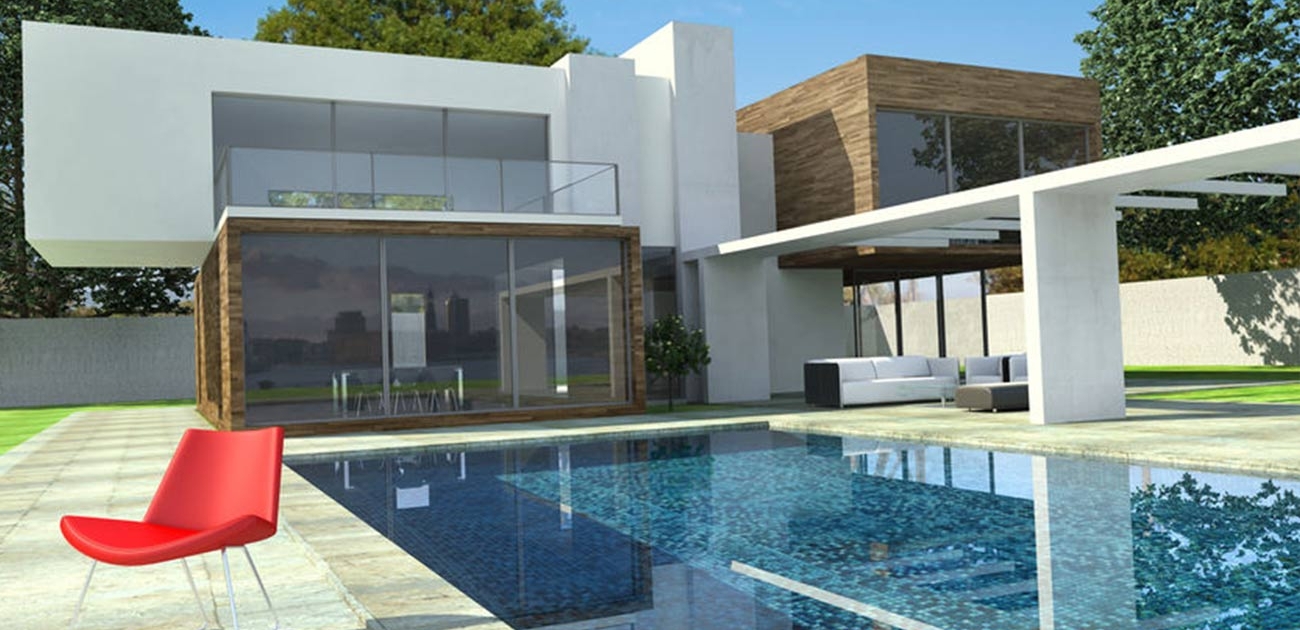 Modernes Luxus-Haus mit Pool